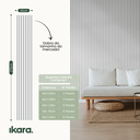 Ver imagem 5 de Kit 2 Painel Ripado de Madeira Natural Acústico Ikara - 270x32cm
