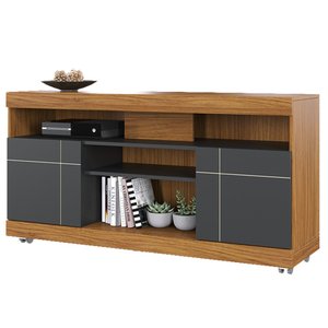 Rack Bancada para Tv até 55 Polegadas 136cm Yara Noce Milano/preto Fosco - Colibri