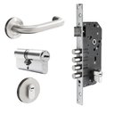 Ver imagem 1 de Fechadura Porta 4 Pinos Cil 7cm Multiponto Maçaneta F-AN9003