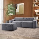 Ver imagem 1 de Sofá fixo Living 3 lugares 210cm Box Espresso Móveis Linho