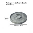 Ver imagem 2 de Petisqueira Pedra Sabão Média 23 Cm