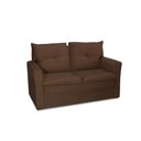 Ver imagem 1 de Sofá Pequeno 02 Lugares 150cm Mobi Suede Marrom Herrero