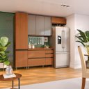 Ver imagem 1 de Cozinha Completa Modulada 7 Peças 2,50m com Pés Maxxi Canela Kappesberg
