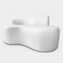 Ver imagem 4 de Sofá Orgânico 2 Lugares Curvo Feijão Design Elegante Corino Premium