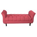 Ver imagem 1 de Recamier Grecia Decorativa 100cm Suede Vermelho - Montanaris Decor Md Montanaris Decor