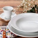 Ver imagem 5 de Prato Fundo Porcelana Germer Cottage Branco 350ml Avulso Sopa Caldo Relevo