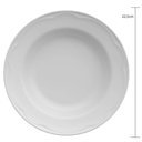 Ver imagem 3 de Prato Fundo Porcelana Germer Cottage Branco 350ml Avulso Sopa Caldo Relevo