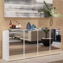 Ver imagem 3 de Aparador Buffet com Espelho Multimóveis Vegas 4 Portas FG3558 Branco