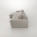 Ver mais imagens de Sofá Cama Jupiter 3 Lugares Retrátil Reclinável 2,30m Boucle com Molas Ensacadas Cinza
