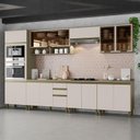 Ver imagem 2 de Cozinha Completa 7 Peças Connect Duna/cristal com Torre Quente e Aéreo Vidro - Móveis Henn