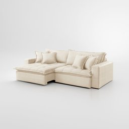 Sofá Cama Jupiter 3 Lugares Retrátil Reclinável 2,30m Boucle com Molas Ensacadas - 5