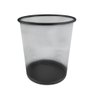Lixeira Telada de Metal 10-12,5 Litros Preta - 1