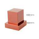 Ver imagem 6 de Kit 02 Acabamentos Registro Volante Quadrado Metal Rose