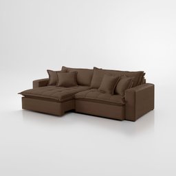 Sofá Cama Jupiter 3 Lugares Retrátil Reclinável 2,30m Veludo com Molas Ensacadas - 5