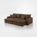 Ver imagem 4 de Sofá Cama Jupiter 3 Lugares Retrátil Reclinável 2,30m Veludo com Molas Ensacadas