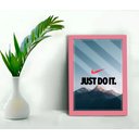 Ver imagem 1 de Quadro Decorativo Frase Mountain Loja Escritório+vidro 33x25:rosa