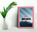 Ver imagem 1 de Quadro Decorativo Frase Mountain Loja Escritório+vidro 33x25:rosa