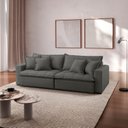 Ver imagem 1 de Sofá Cama Jupiter 3 Lugares Retrátil Reclinável 2,30m Veludo com Molas Ensacadas