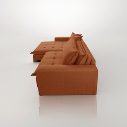 Sofá Cama Jupiter 3 Lugares Retrátil Reclinável 2,30m Veludo com Molas Ensacadas - 8