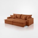 Ver imagem 4 de Sofá Cama Jupiter 3 Lugares Retrátil Reclinável 2,30m Veludo com Molas Ensacadas