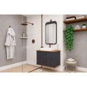 Ver imagem 1 de Conjunto Banheiro c/Espelho Milano/Monet 80cm Titanium MGM
