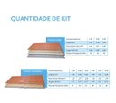 Ver imagem 3 de Kit 15 Telhas Plan PVC 2,42x0,88 6 Ondas Afort Marrom/Terracota