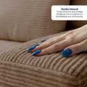 Ver imagem 5 de Sofá Modular Evo de 4 Lugares com Apoio Chaise Dir Evo. Four 3,40m Boost Tech em Velourê Cama