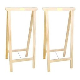 Cavalete Para Apoio Mesa Bancada C/ Estrado Pinus 100cm - 2