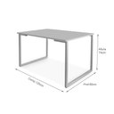 Ver imagem 4 de Mesa De Jantar Industrial Aço 4 Lugares 1,20x0,80 Klm Store Cobre Imbúia