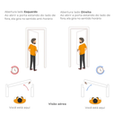 Ver imagem 7 de Porta Lambril com Maçaneta Linha 25 210x80 Abertura Direita