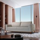 Ver imagem 1 de Sofá 3 Lugares Roma Linho 1,80m Bege
