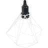 Pendente Aramado Diamante Teto Luminária Retrô Balcão Agp Branco + Lâmpada Led ST64 Vintage Agp Ilum - 5