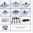 Ver imagem 3 de Jogo de Panelas Alemão - Aço Cirúrgico 23pçs - Top de Linha