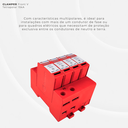 Ver imagem 4 de Dps Clamper Front V Tetrapolar 175v 15ka 4+0 / Ci Classe Ii