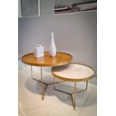 Ver imagem 1 de Conjunto Mesas de Centro Douradas - Montadas