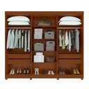 Ver imagem 3 de Guarda-roupa Casal Bertha 6 Portas 4 Gavetas Frassino - Moveis Lopas