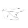 Conjunto Sala de Jantar Mesa Epic Tampo Vidro/mdf com 6 Cadeiras Iza - 3