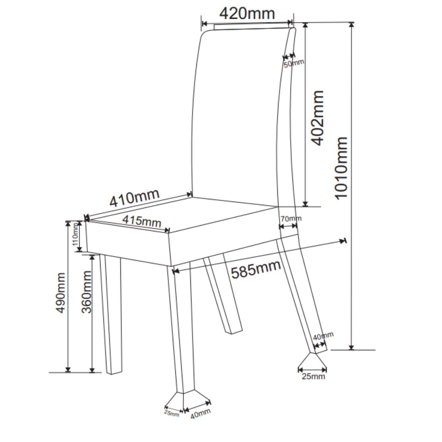 Conjunto Sala de Jantar Mesa Epic Tampo Vidro/mdf com 6 Cadeiras Iza - 4