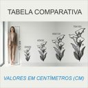 Ver imagem 2 de Adesivo Floral Boho Cinza Estilo Nórdico 30x60 Minimalista Mod.04