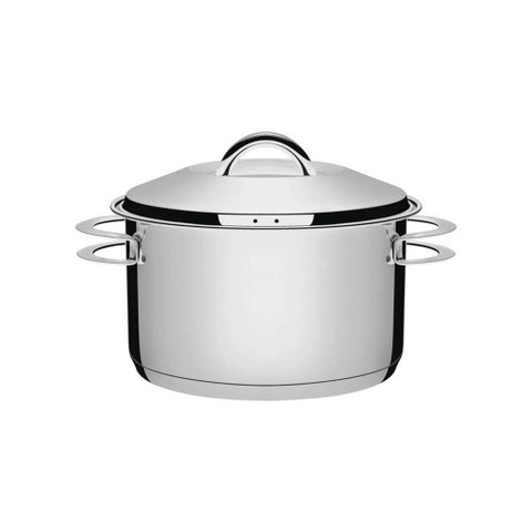 Caçarola Tramontina Solar Funda em Aço Inox Fundo Triplo com Tampa e Alças 24 Cm 6,1 L Tramontina