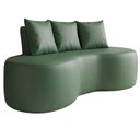 Ver imagem 1 de Sofa 2 Lugares Organico Ibiza 160 Cm Corino Verde Selva Vazzano