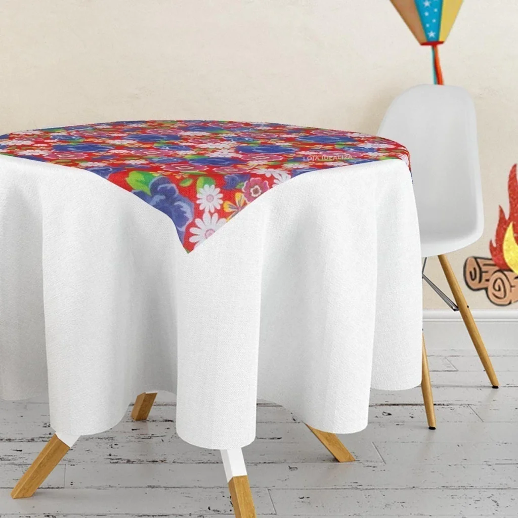10 Toalha Mesa Tnt Festa Junina Caipira Chita Vm 70x70 - 2