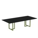 Ver imagem 1 de Mesa de Reunião Retangular 200x90cm MR2000P25TUB Preto/Verde