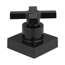 Ver imagem 3 de Acabamento para Registro Abs Preto Quadrado Cruzeta Chuveiro Banheiro Padrão Docol