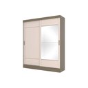 Ver imagem 3 de Guarda Roupa Casal 2 Portas de Correr (1 C/ Espelho) e 2 Gavetas Briz B74 Nature/off White - Henn