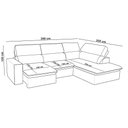 Ver imagem 2 de Sofá 4 Lugares Retrátil Reclinável Chaise Direito 288cm Solin F04 Veludo Marrom Claro - Lyam
