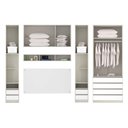 Ver imagem 6 de Guarda Roupa Canto Casal Crema Com Branco Prime Crema