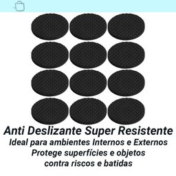 Kit Anti Deslizante Scotch Preto 12 Quadrado 12 Redondo - 2