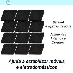 Kit Anti Deslizante Scotch Preto 12 Quadrado 12 Redondo - 3