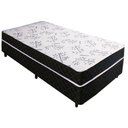 Ver imagem 1 de Cama Box Solteiro Conjugada Espuma Ortopédica Selado 88x188 Metalassê Tampo Branco
